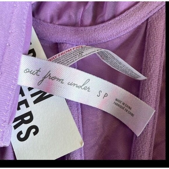 Urban Outfitters Corset Top Lavender Satin New size small - Picture 10 of 13